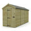 Total Sheds 5ft x 14ft Apex Garden Shed - Single Door - No Windows - Pressure Treated Timber - UK Manufactured