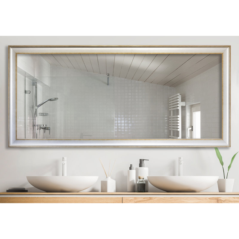 Navarette Solid Wood Flat Wall Mirror, 53.5" H x 33" W