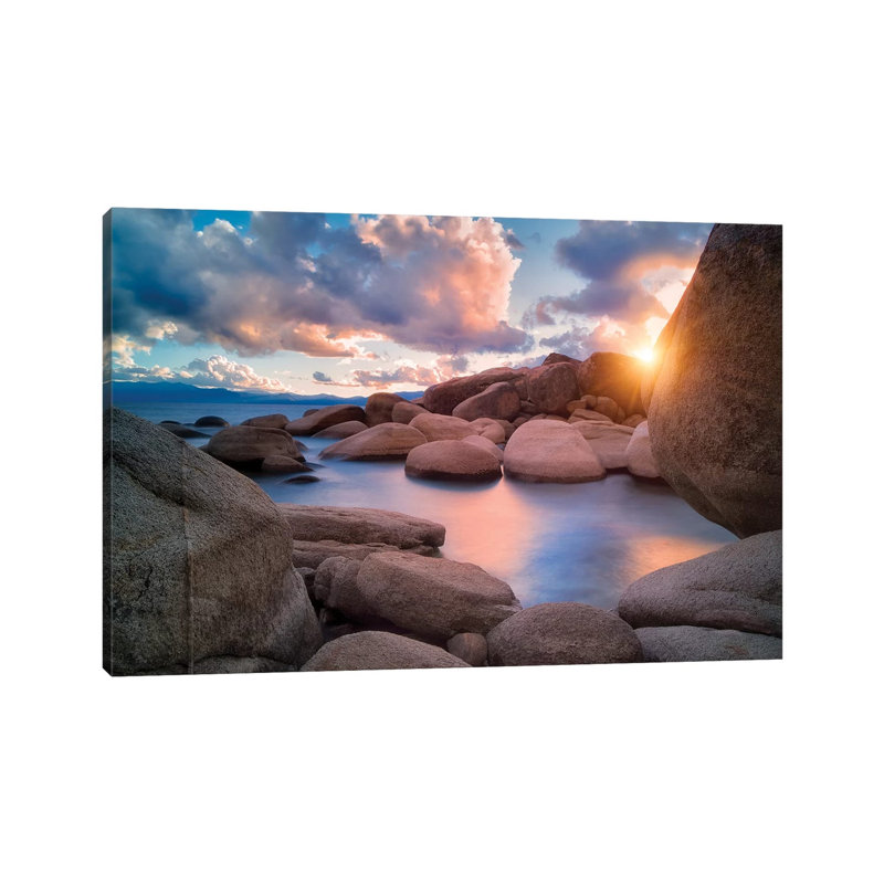 Tahoe Shore I by Dennis Frates - Print on Canvas, 20.32cm H x 30.48cm W x 1.91cm D, Wrapped Canvas