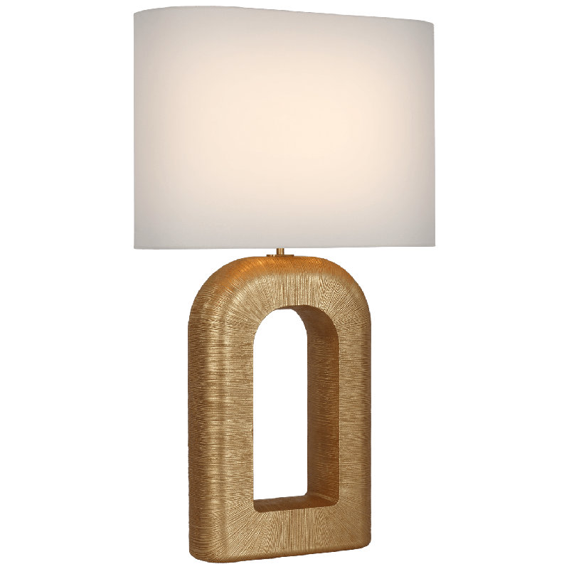 Kelly Wearstler Utopia Large Combed Table Lamp, Brown