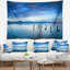 Tapisserie bleu ciel en mer bleu seascape-28505974