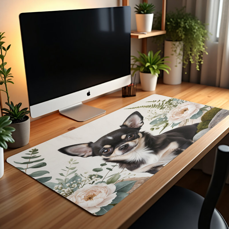Polyester Desk Pad, 14.4x12.1