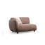 Élégant canapé d'angle, tissu brun, 98,4 po x 66,9 po x 29,5 po | Revêtement durable en 100% polyester, 28 couches de mousse de qualité supérieure | Structure robuste en bois et en bois aggloméré avec pieds peints naturels de H 7 cm | Parfait pour le salon et les espaces familiaux, facile à nettoyer