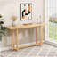 Console de 59,84 po, élégante table d'entrée rectangulaire, console d'extérieur pour patio, table de vestibule robuste, canapé pour vestibule, salon, chambre à coucher et patio, couleur bois, naturel-2003797992