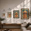 Golden Retriever Portrait Modern - Framed Print-2112166799-2112166797