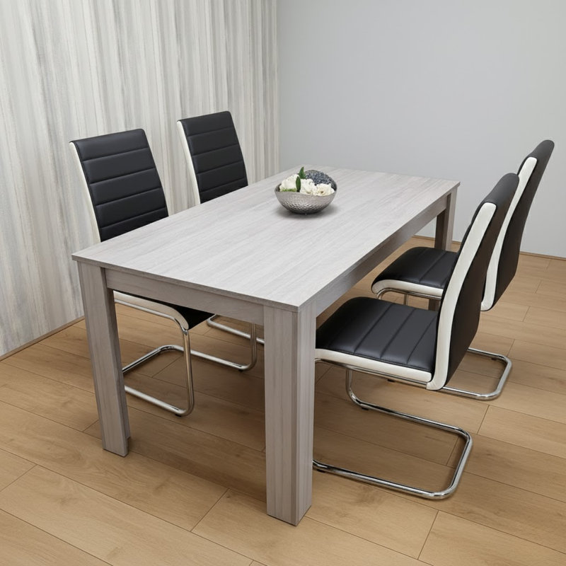 4 - Person Dining Set, 75cm H x 80cm W x 140cm D
