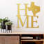 Art mural en métal Texas Home - Texas State Pride Wall Art - Lone Star State Silhouette Home Design - Rustic Southern-2007683164-2007683163
