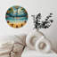 Horloge murale Rainy Beach Ocean Sunset