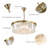 Kellise 8 - Light Dimmable Drum Chandelier