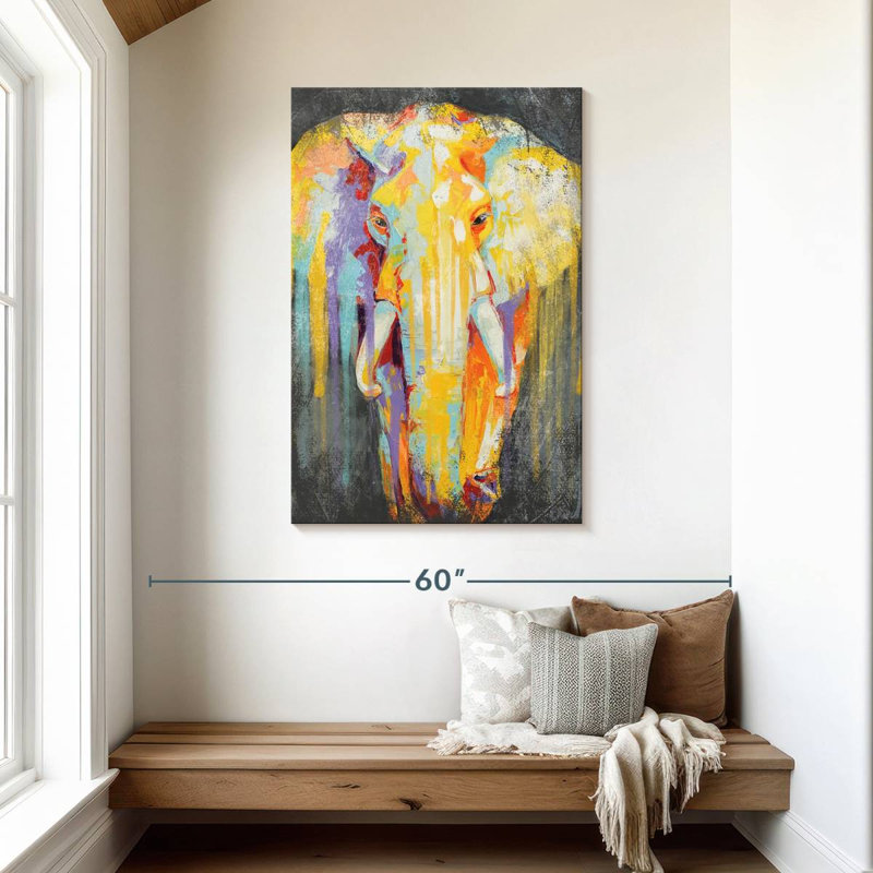 Brampt Elephant Paint Drip, 45" H x 30" W
