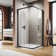 34" W X 34" D X 72" H Framed Square Shower Enclosure With Base