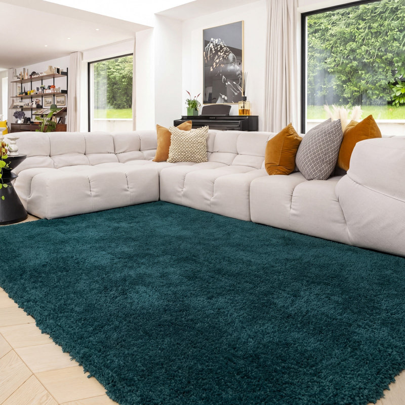 Abstract Machine Tufted Shag Area Rug, 120cm x 170cm