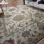 Tapis ivoire et ivoire noué à la main de haute qualité