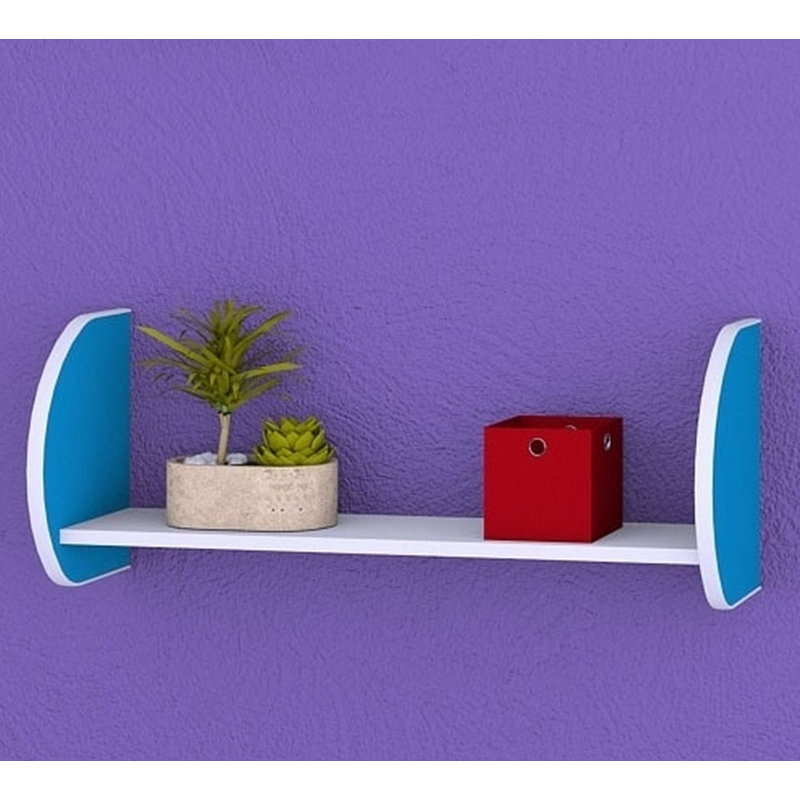 Arrin Floating Shelf, 34cm H x 87cm W x 25cm D, Blue