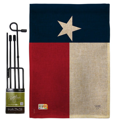 Double Sided 18.5'' H x 13'' W Polyester Flag Set