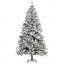 Arbre de Noël artificiel pin enneigé 7,5 pi avec branches réalistes-1970980531