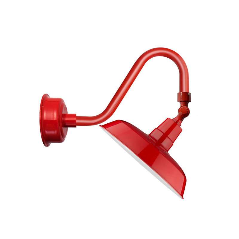Luminaire de grange d’extérieur à del oldage, Rouge cerise