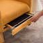 Chaise longue berçante avec repose-pieds Accent-1813445808