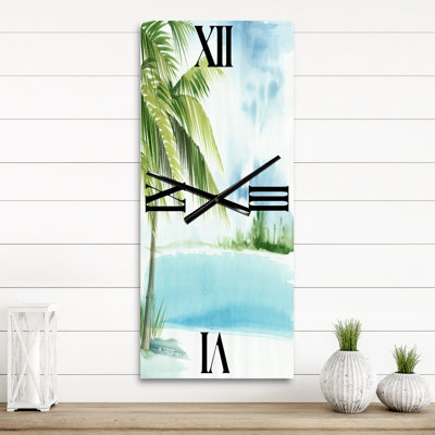 Horloge murale Palm Beach Resort at Dawn I