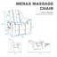 Fauteuil de massage inclinable et chauffant Barwick-1590690022