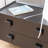 Movable Coat Rack with Drawers
