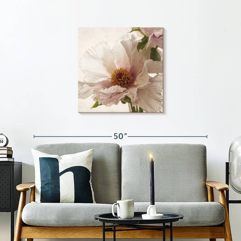 Harnek pivoine translucide V, 24" H x 24" W