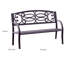 Banc de jardin en acier Boyd