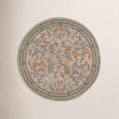 Martha Stewart Hand-Tufted Floral Wool Rug