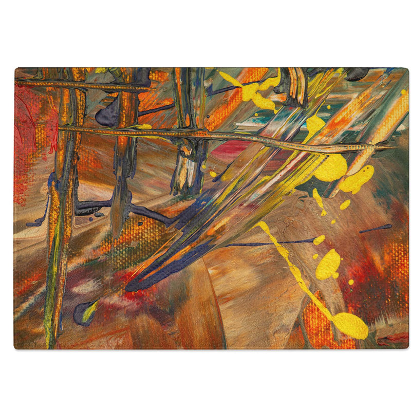Tempered Glass Art Painting Vol.242 Chopping Board, 39 cm W x 28.5 cm L