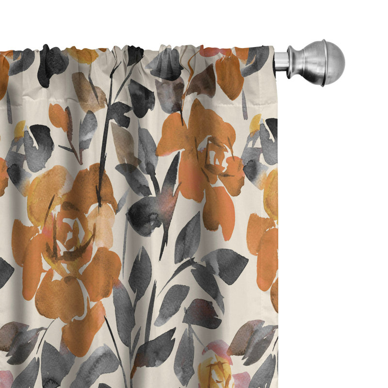 Ayrionna Semi Sheer Curtain Pair, 28" W x 84" L