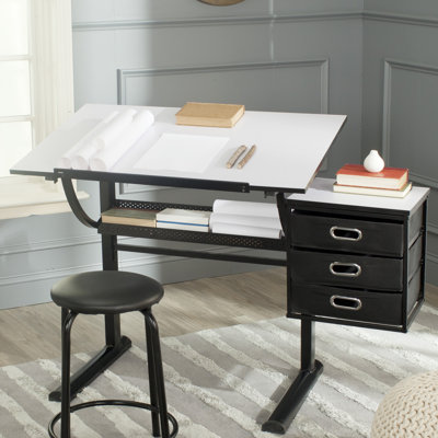Miceal Metal Base Drafting Table