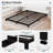 5 Inch Low Queen Bed Frame Heavy Duty Metal Platform, No Box Spring Needed, Easy Assembly Mattress Foundation, No Noise, Black