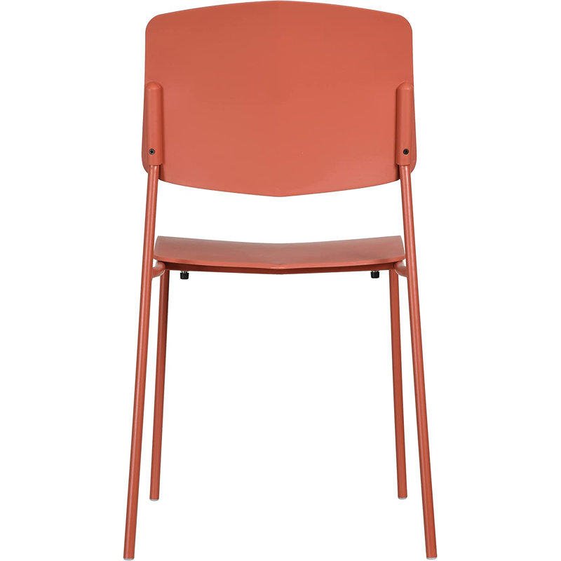 Chaise de terrasse empilable Isbella, Orange feu
