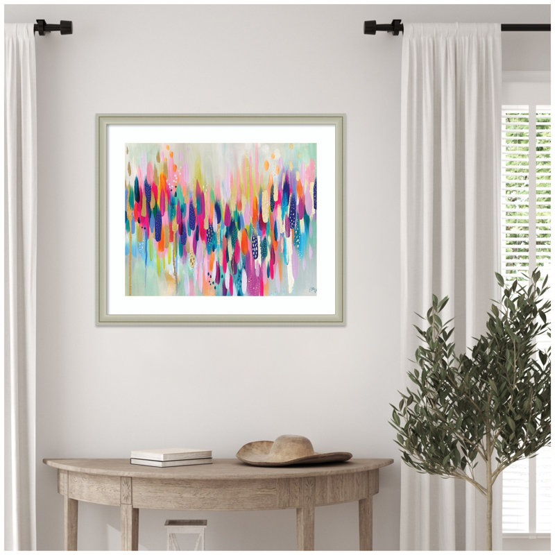 «Brushstroke 154 horizontal» par Jessi Raulet de Ettavee, impression murale encadrée, H 22 po x l 26 po