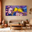Oiseaux oiseaux perchés sur une branche de fleur, ensemble de 3 impressions sur toile-1204051929