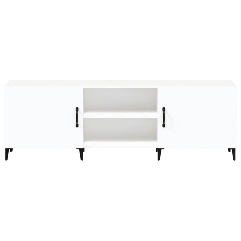 Unfinished TV Stand for TVs up to 60", White/Black