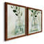 «Eucalyptus Branch Still Life I», ensemble de 2 peintures sur toile encadrées-378258456-378258462