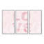 «Pink Pastel Love», 3 pièces, cadre flottant, impression sur toile-304045705-304045711
