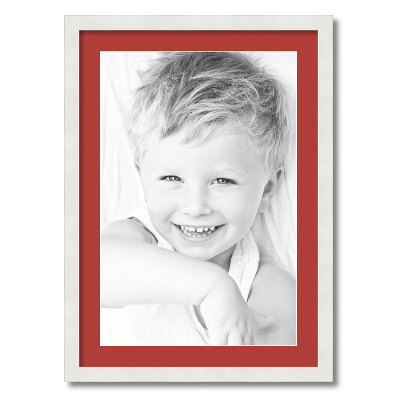 Cadre pour photo simple 16 po x 24 po en bois mat, Rouge riche