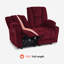 Causeuse électrique inclinable avec chaleur et massage, porte-gobelets, port de charge USB-214102204