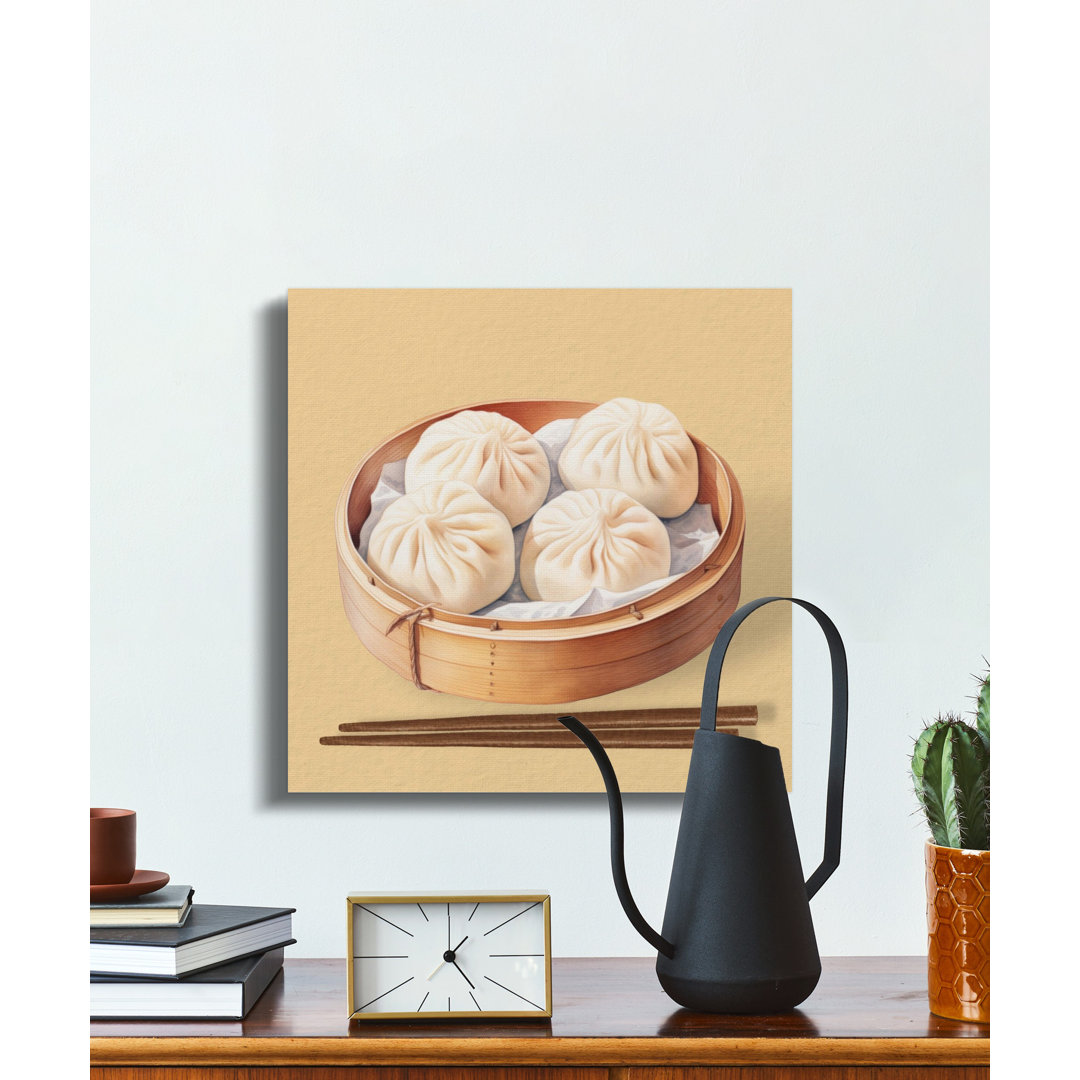 Steamed Dumplings Asian Food Canvas