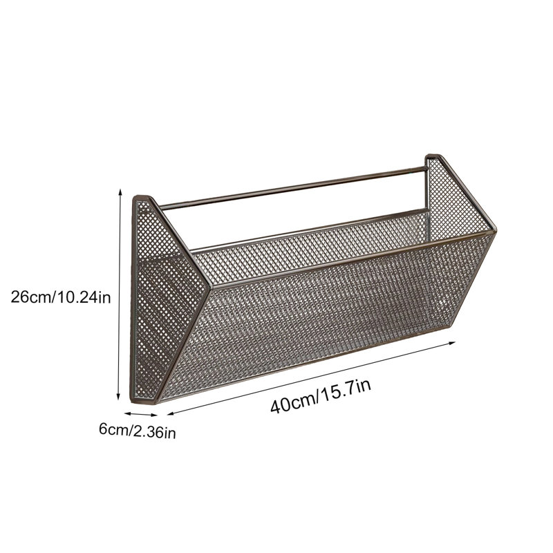 Étagère à chaussures murale pour salle de bain non perforée, Black