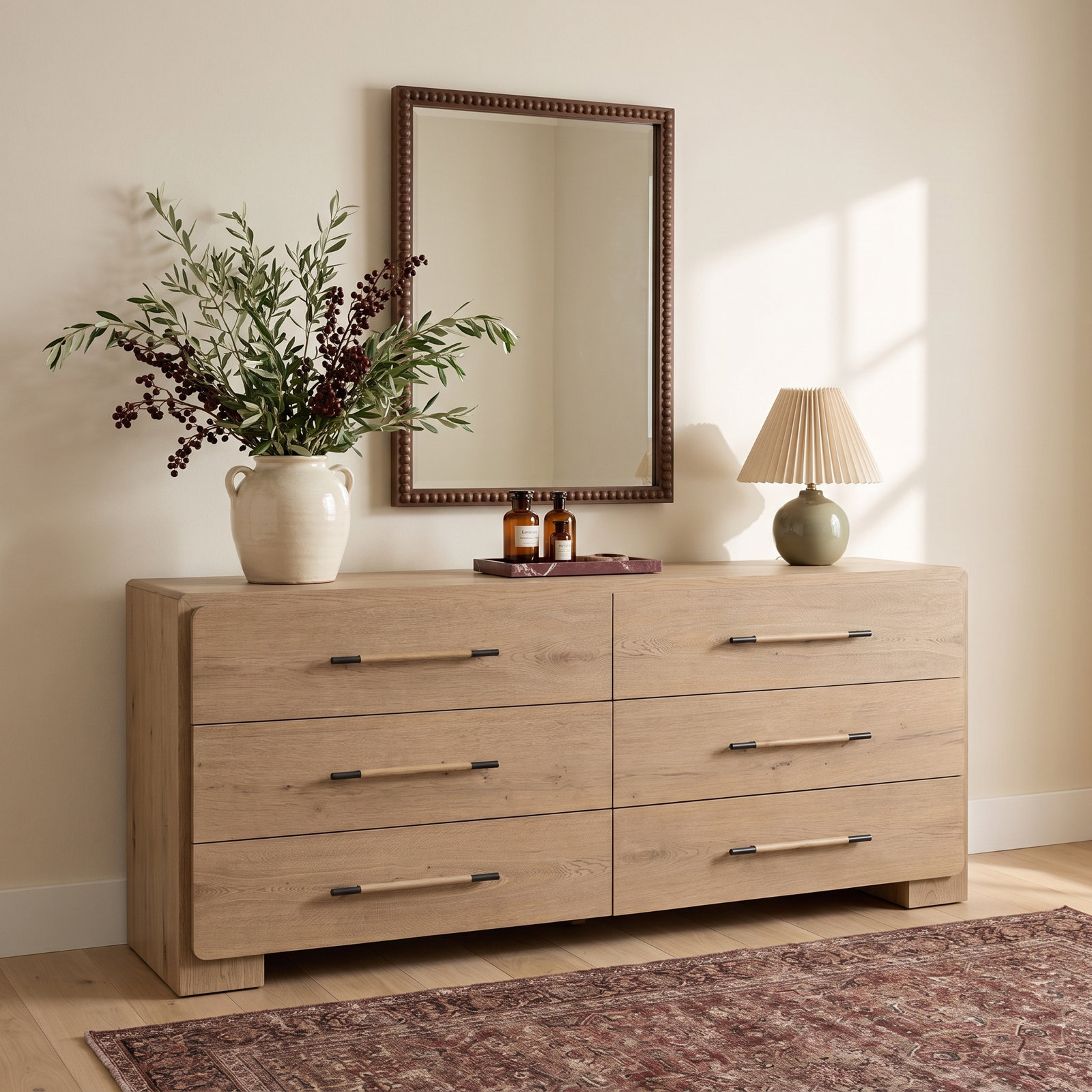 Sorelle 77" Oak Dresser