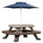 Fold 'n Store Picnic Table with Market Umbrella