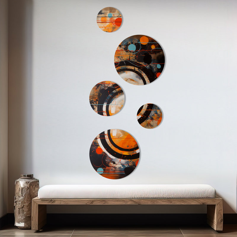 Fascinating Abstract Shapes II - Abstract Metal Wall Décor