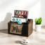 Comptoir organisateur de courrier, support de courrier pour bureau, panier de courrier de bureau avec trois fentes, trieur de courrier mural, organisateurs de bureau et accessoires pour classeur, brun rustique