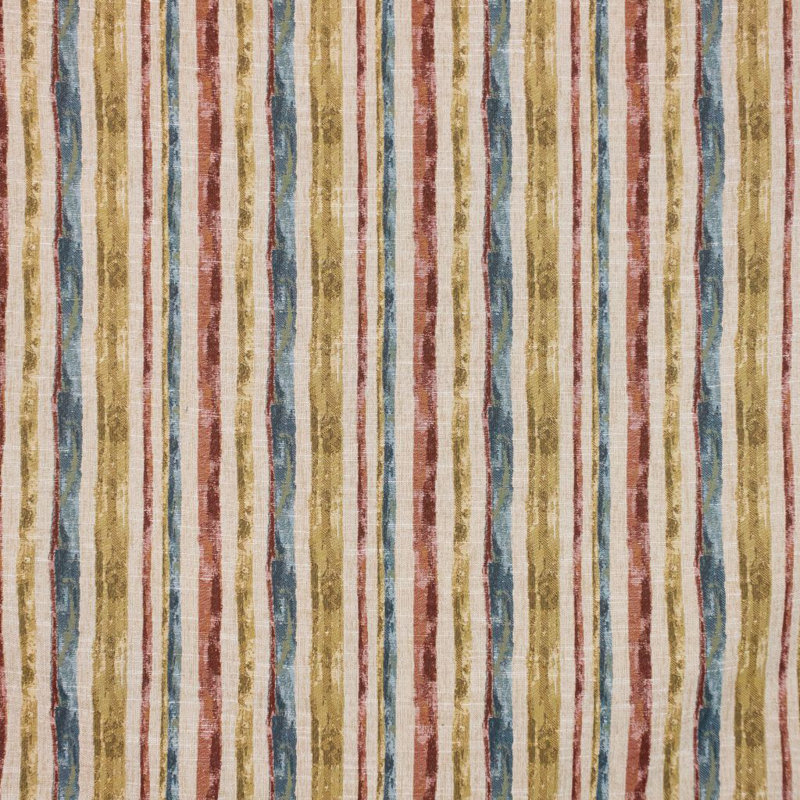 Tissu rayé San Torini, Rouge toscan