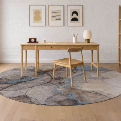 Tapis abstrait intérieur / extérieur lavable à la machine Chantille ACN2590