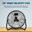 Ventilateur sur pied Simple Deluxe-124393895