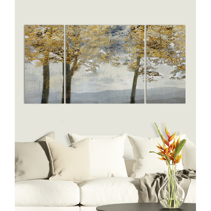 " Ridgetop View " 3 - Pieces, 40" H x 60" W x 1.5" D